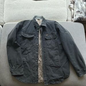 Sorel Work Jacket Gray Quilted Lining Mid-Length Men’s M